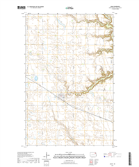 Adams North Dakota  - 24k Topo Map