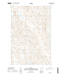 Adams SW North Dakota  - 24k Topo Map