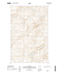 Alexandria North Dakota  - 24k Topo Map