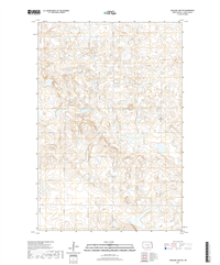 Alkaline Lake SW North Dakota  - 24k Topo Map