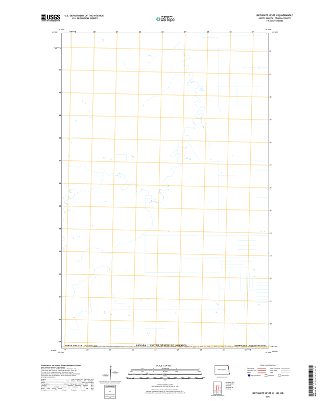 Bathgate NE OE N North Dakota  - 24k Topo Map