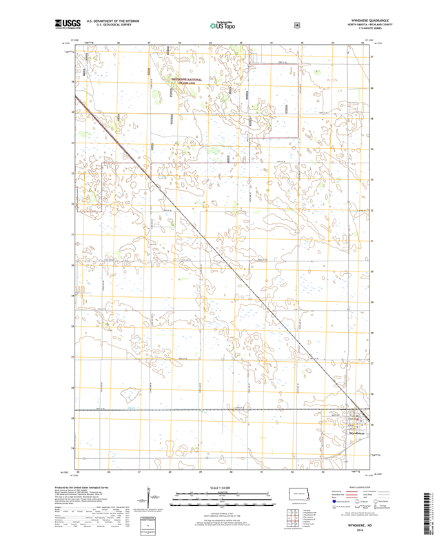 Wyndmere North Dakota  - 24k Topo Map