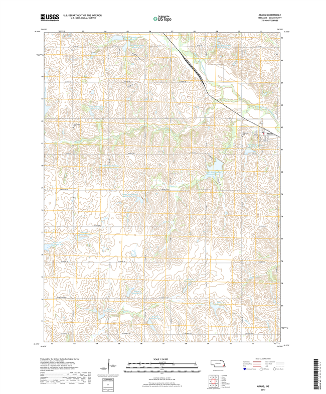 Agate - Nebraska - 24k Topo Map