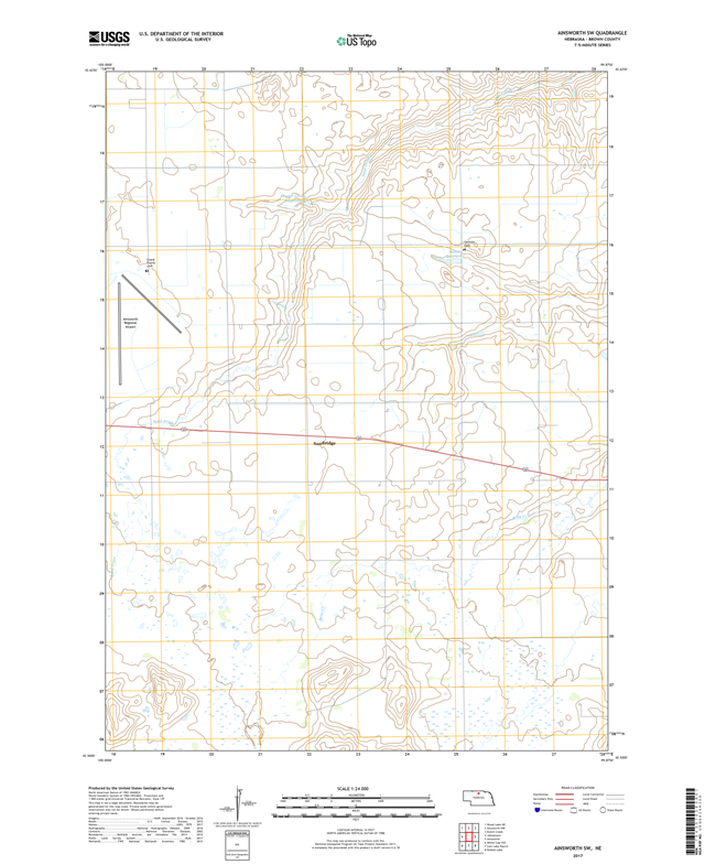 Akron - Nebraska - 24k Topo Map