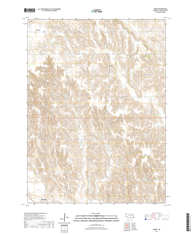 Albion East - Nebraska - 24k Topo Map