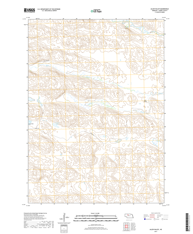 Alliance East - Nebraska - 24k Topo Map