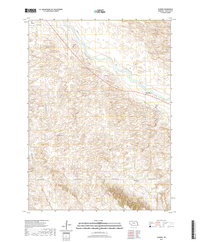 Almeria NE - Nebraska - 24k Topo Map