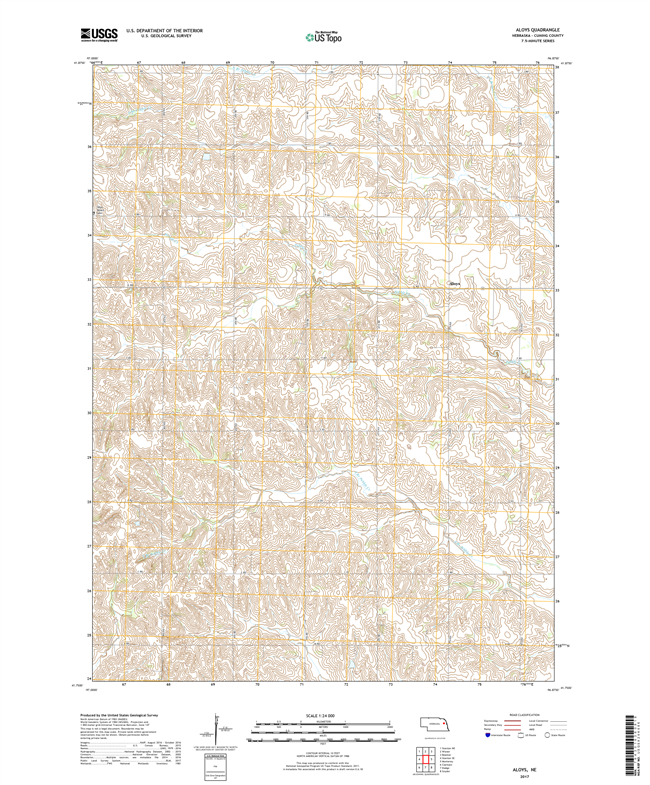 Altona - Nebraska - 24k Topo Map