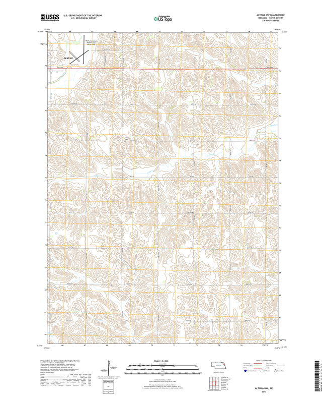 Altona SE - Nebraska - 24k Topo Map