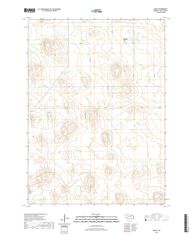 Amherst - Nebraska - 24k Topo Map