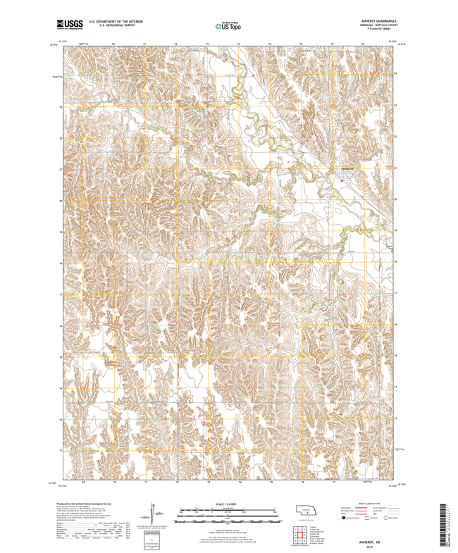 Andrews - Nebraska - 24k Topo Map