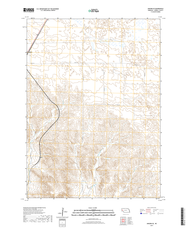 Anselmo - Nebraska - 24k Topo Map