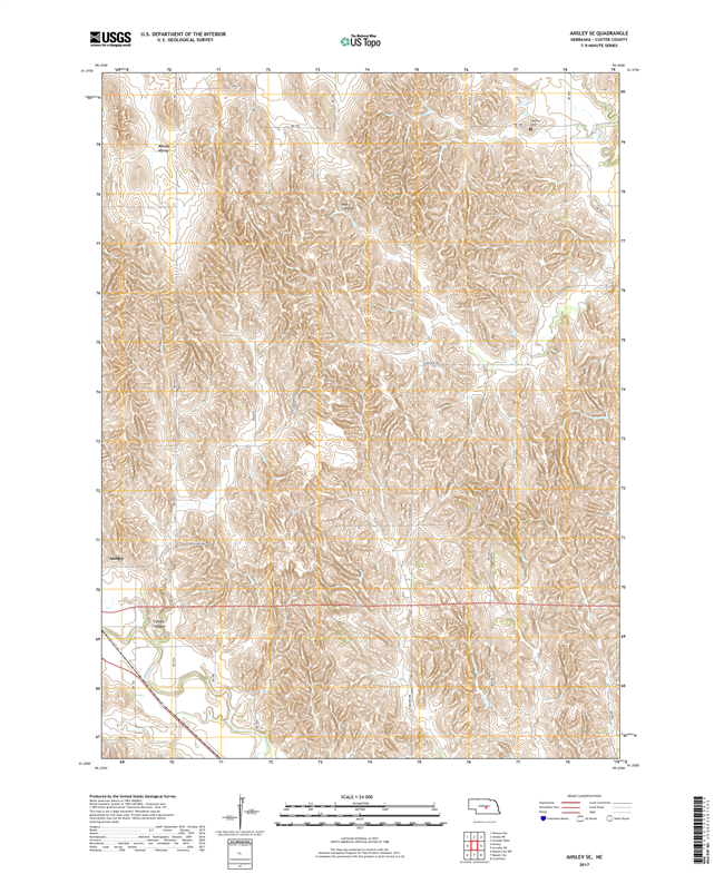 Antioch - Nebraska - 24k Topo Map