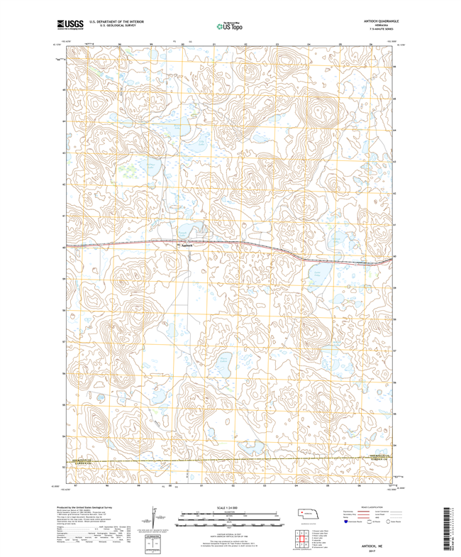 Applegate Ranch - Nebraska - 24k Topo Map