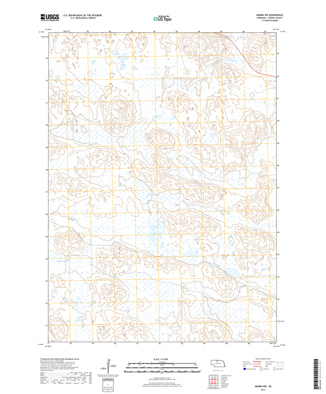 Arabia SE - Nebraska - 24k Topo Map