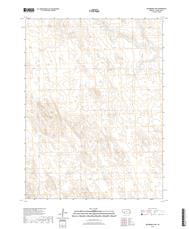 Arthur - Nebraska - 24k Topo Map