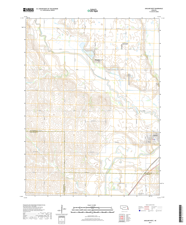 Ashton - Nebraska - 24k Topo Map