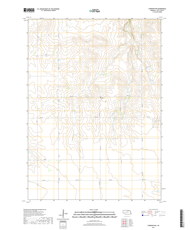 Atkinson SE - Nebraska - 24k Topo Map