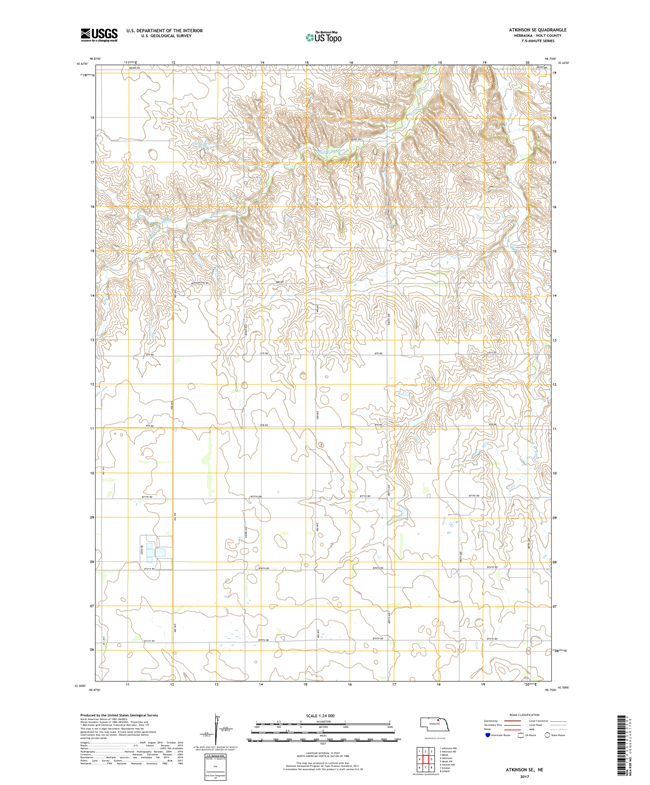 Atlanta - Nebraska - 24k Topo Map