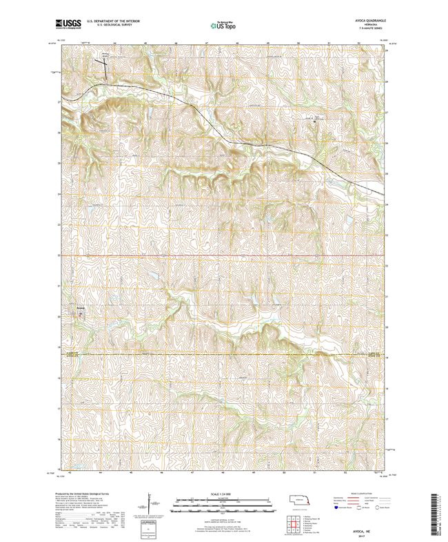 Axtell East - Nebraska - 24k Topo Map