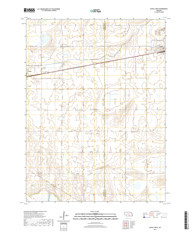 Ayr - Nebraska - 24k Topo Map