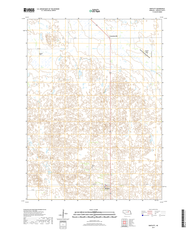 Bartlett NW - Nebraska - 24k Topo Map