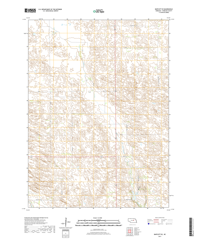 Bartley - Nebraska - 24k Topo Map