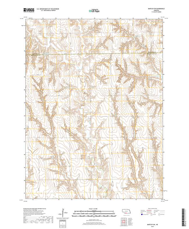 Barton - Nebraska - Colorado - 24k Topo Map