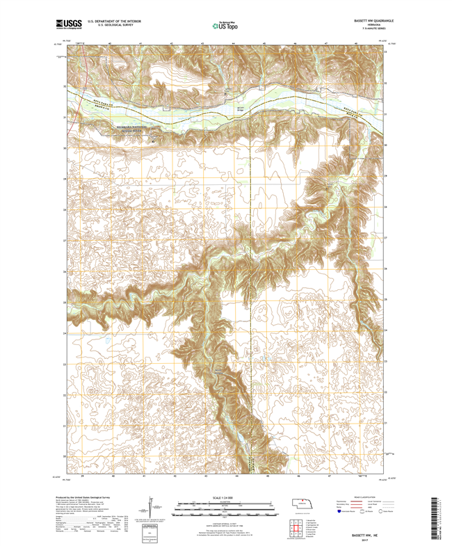 Battle Creek - Nebraska - 24k Topo Map