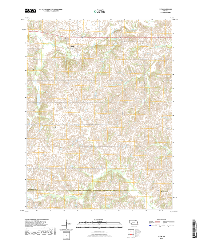 Waco - Nebraska - 24k Topo Map