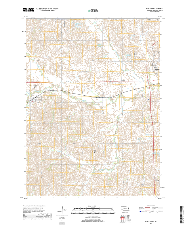 Wakefield - Nebraska - 24k Topo Map