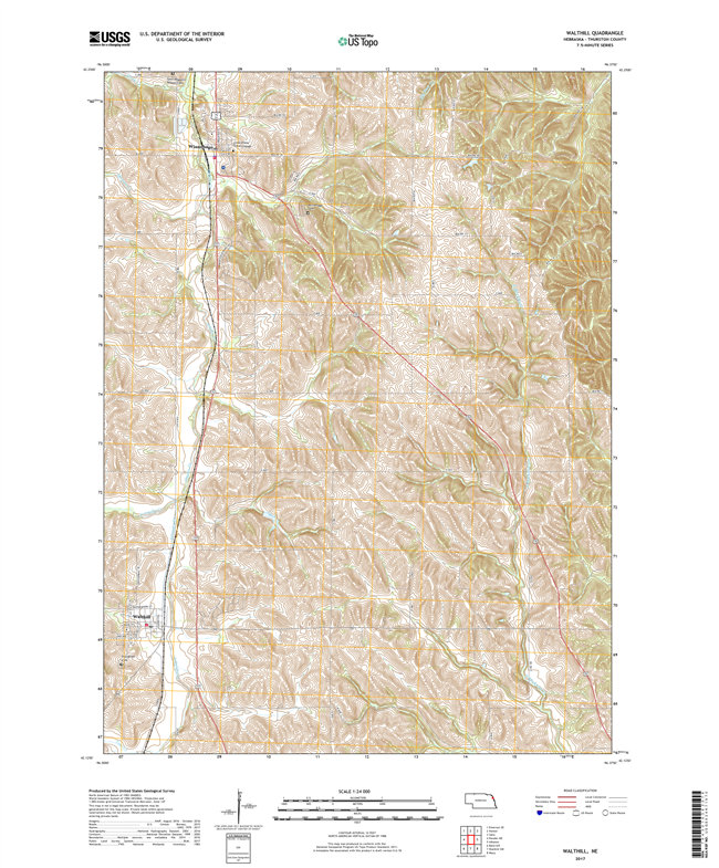 Walthill SW - Nebraska - 24k Topo Map