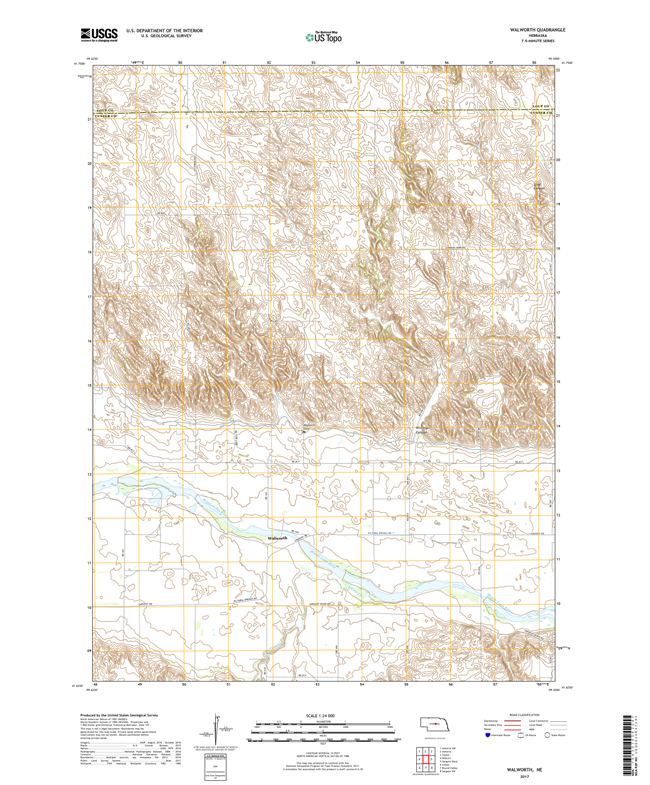 Wann - Nebraska - 24k Topo Map