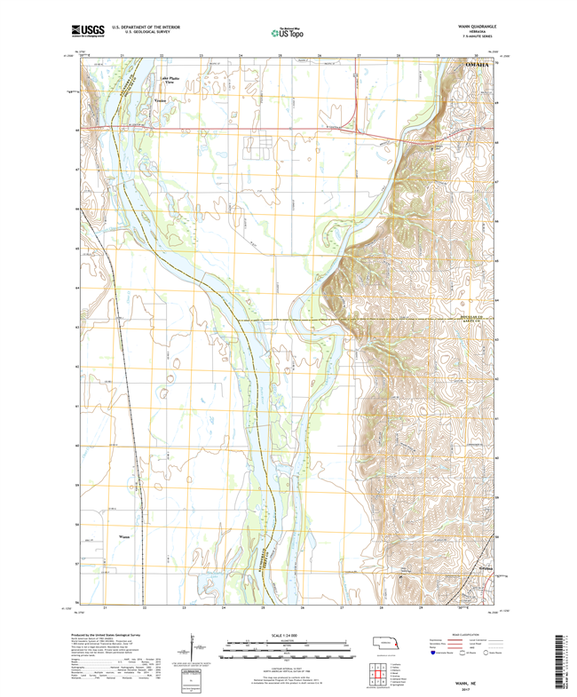 Warbonnet Ranch - Nebraska - 24k Topo Map