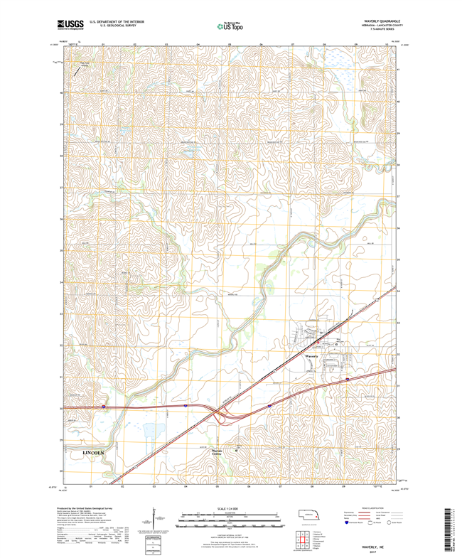 Wayne - Nebraska - 24k Topo Map