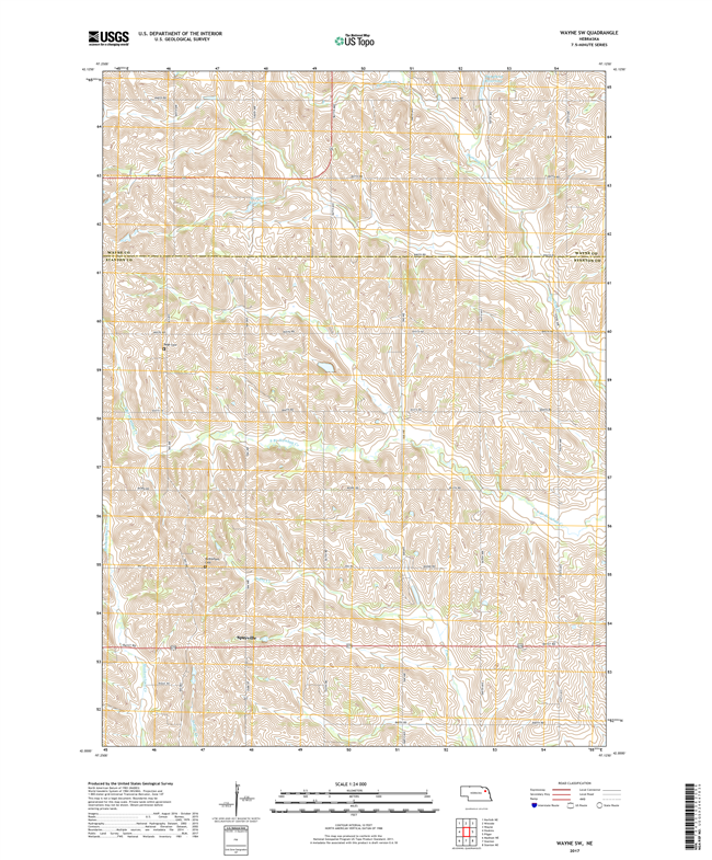 Wayside - Nebraska - 24k Topo Map