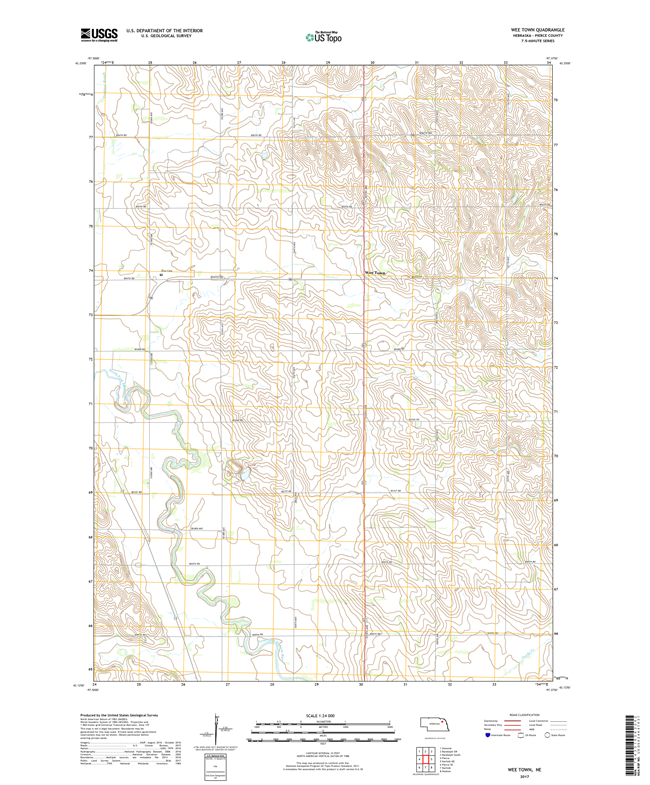 Weeping Water - Nebraska - 24k Topo Map