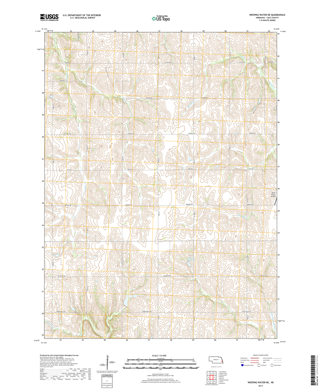 Well Valley - Nebraska - 24k Topo Map