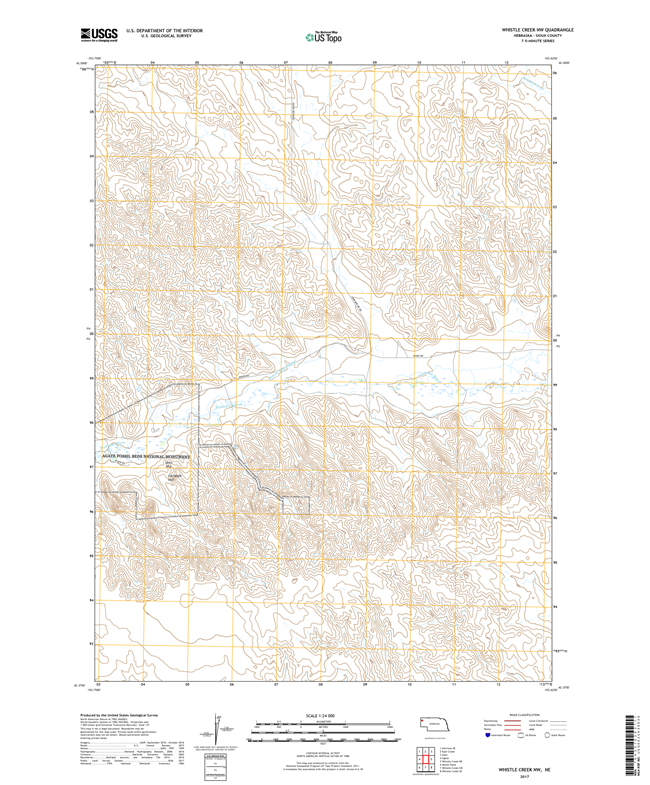 Whistle Creek SE - Nebraska - 24k Topo Map