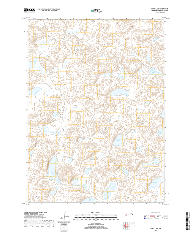 White Willow Lake - Nebraska - 24k Topo Map