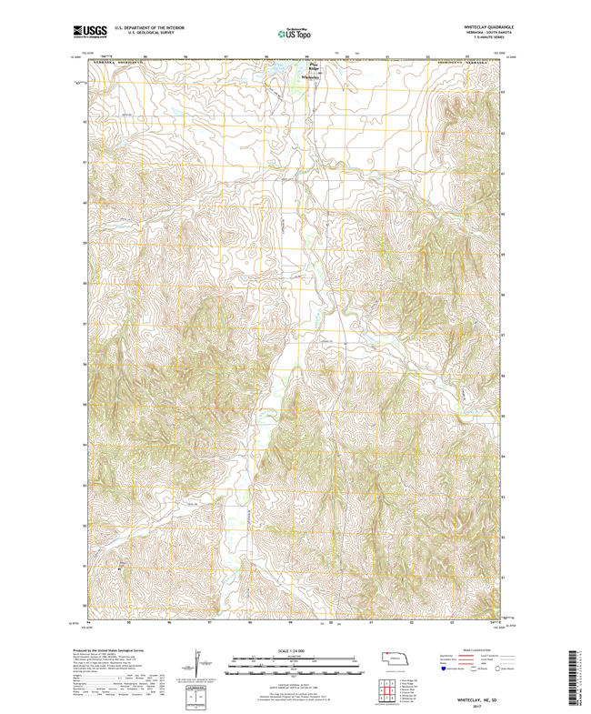 Whiteclay SE - Nebraska - 24k Topo Map