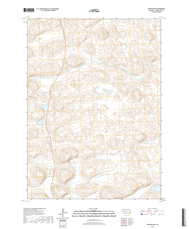 Whitney - Nebraska - 24k Topo Map