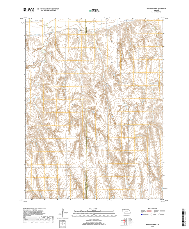 Windmill Lake - Nebraska - 24k Topo Map