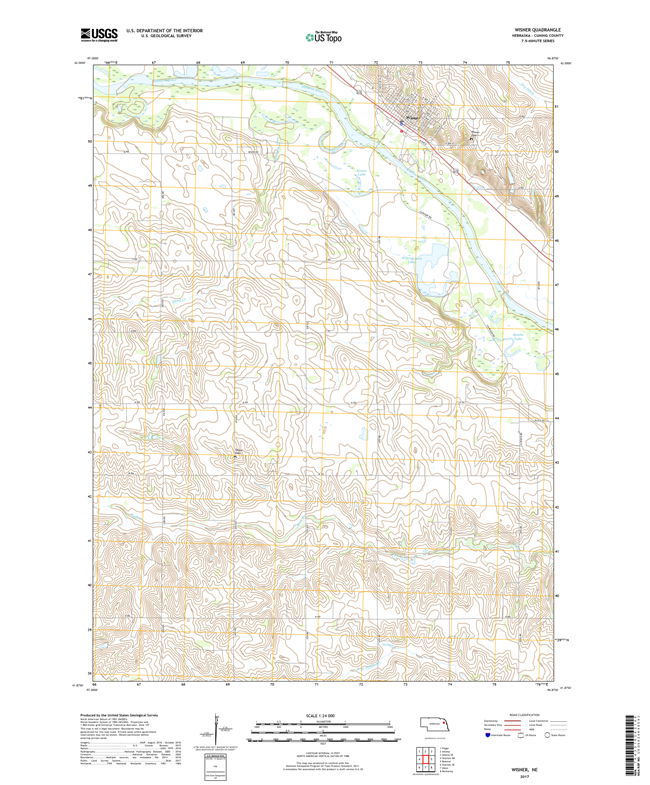Wolbach - Nebraska - 24k Topo Map