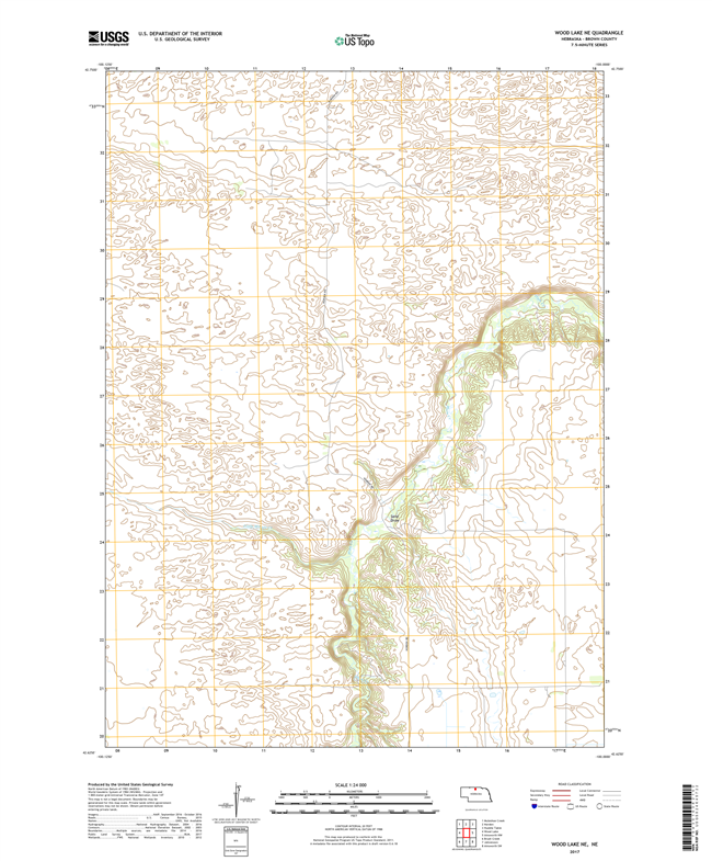 Wood River - Nebraska - 24k Topo Map