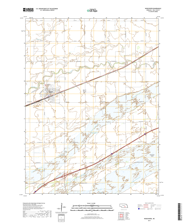 Wright Gap - Nebraska - 24k Topo Map