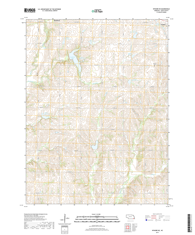 Wynot - Nebraska - 24k Topo Map