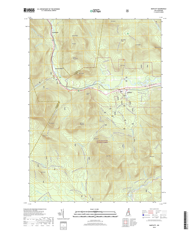 Bartlett New Hampshire - 24k Topo Map