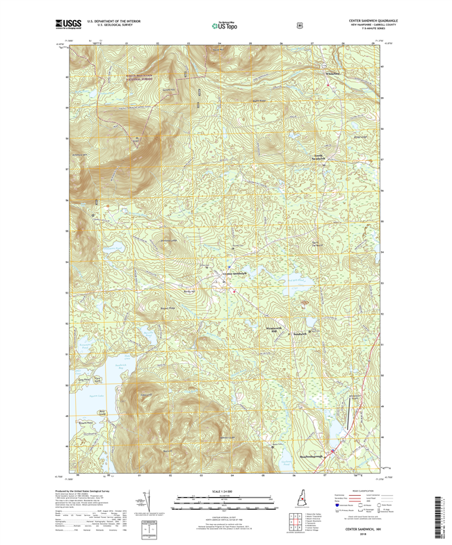 Center Sandwich New Hampshire - 24k Topo Map