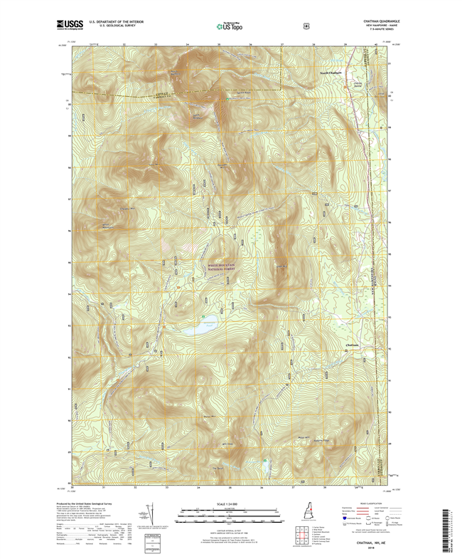 Chatham New Hampshire - Maine - 24k Topo Map